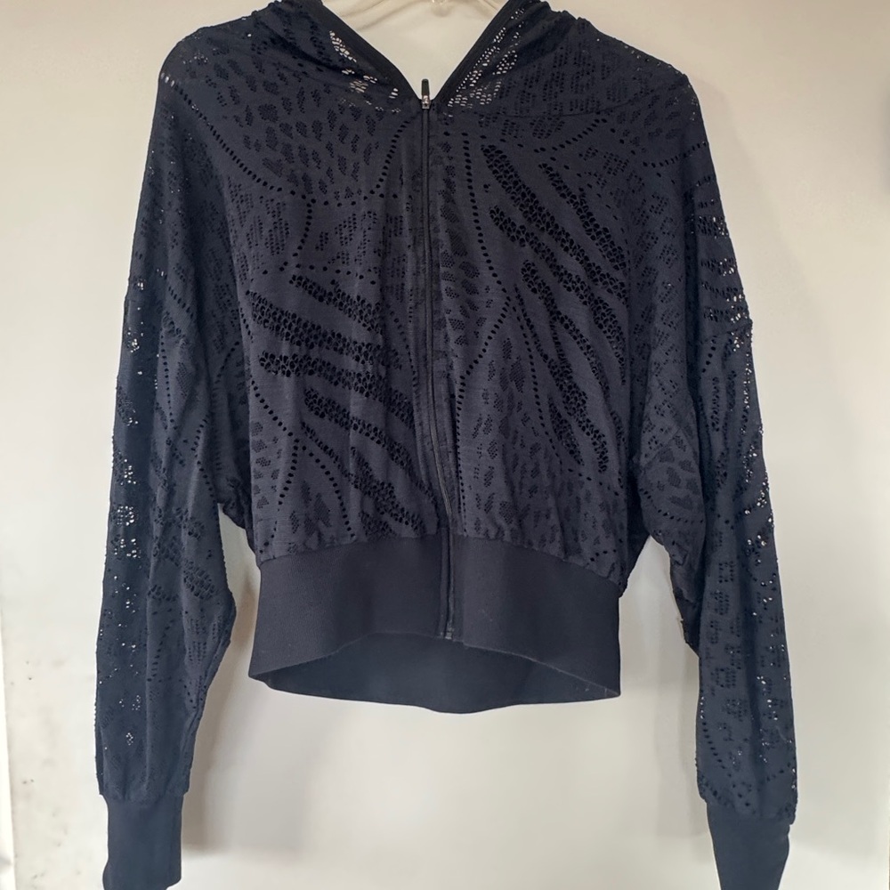 Noli Black Sequin-Embellished Hoodie